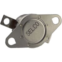 Selco Thermostat, 1/2 in Disc, Auto-Reset, Close on Rise, Close at 100 F, Open at 70 F