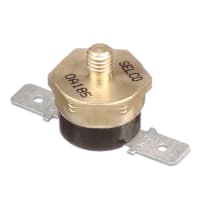 Selco Disc Thermostat, 1/2 inch, open 185 degF, close 131 degF, 10-32 stud mt