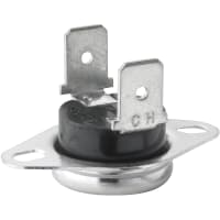 Selco Thermostat, Disc, Open On Rise, 261 F -280 F, .250 Quick Connects, Vertical