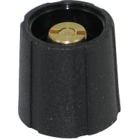 Selco Knob, Collet style, 13mm dia, black, for 1/8 inch shaft