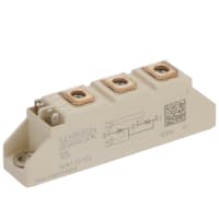 SEMIKRON Dual Thyristor module, Tcase 85 C=55 amps, 1200V, SemiPACK 1, Thyristor Series