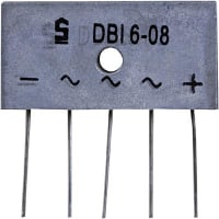 SEMIKRON Rectifier, Bridge, Three-Phase Silicon Bridge Rectifier, 30 A, 50 to 1600 V, 10