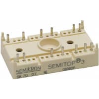 SEMIKRON Diode, Bridge Rectifier, Vr 1600V, If 68A, Pkg T 40, Config Three Phase, IT 685As