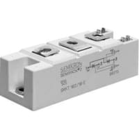 SEMIKRON Thyristor Module; Dual; 1200V: 130 A @ 87C On-State (Avg. Max.)