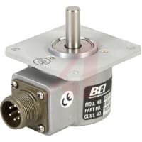 Sensata - BEI Sensors Encoder, Incremental, Optical, 5-28Vin/out, 0.374" Shaft, 5 Cycles/turn, 2 Channel