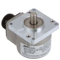 Sensata - BEI Sensors Encoder, Incremental, Optical, 5-28Vin/out, 0.374" Shaft, 2540 Cycles/turn, 2 Channel