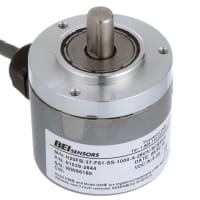 Sensata - BEI Sensors Encoder, Incremental, Optical, 5-28Vin/out, 0.374" Shaft, 1000 Cycles/turn, 1 Channel