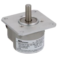 Sensata - BEI Sensors Encoder, Incremental, Optical, 5-28Vin/out, 0.374" Shaft, 120 Cycles/turn, 2 Channel