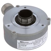 Sensata - BEI Sensors Optical Incremental Encoder, 5-28Vin/out, 1024 Cycles/turn, IP65, 1" Shaft