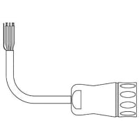 Sensata - BEI Sensors 2M PUR M12 Cable Connector Assembly