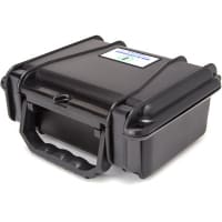 Serpac Enclosure, Equipment Case, IP 67, 8.8"x7.5"x3.9", Without Foam, Black, SE Series