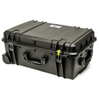 Serpac Enclosure, Case, Wheels, 24.1"x16.1"x10.1", Without Foam, Black, SE Series