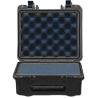 Serpac Enclosure, Equipment Case, 10.8"x9.8"x4.9", With Foam, Black, SE Series