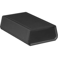 Serpac Enclosure, Clamshell, Desktop, ABS, UL94HB, Black, 5.31x3.35x1.5 In, A Series