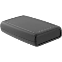 Serpac Enclosure, Clamshell, Handheld, ABS, UL94HB, Black, 4.94x2.75x0.944 In, H Series