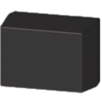 Serpac Enclosure, Box-Lid, Desktop, ABS, UL94HB, Black, 4.38x3.25x2.5 In, IP40, S Series