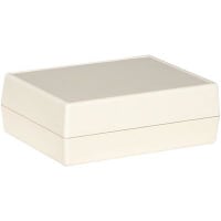 Serpac Enclosure, Box-Lid, Desktop, Plastic, Almond, 4.38x3.25x1.51In, IP40, S Series