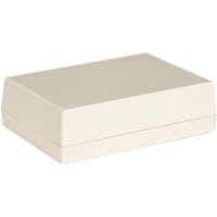 Serpac Enclosure, Box-Lid, Desktop, Plastic, Almond, 6.88x4.88x2In, IP40, S Series