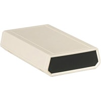 Serpac Enclosure, Clamshell, Desktop, ABS, UL94HB, Almond, 4.25x2.6x0.88 In, A Series