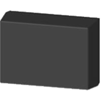 Serpac Enclosure, Box-Lid, Desktop, ABS, UL94HB, Black, 6.88x4.88x2.5 In, IP40, S Series