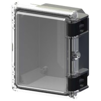 Serpac Hinged Lid Cabinent- Clear, Polycarbonate, Nema4, 9.7 X 8.2 X 5.5"