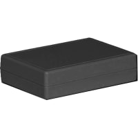 Serpac Enclosure, Clamshell, Handheld, ABS, UL94HB, Black, 3.25x2.3x0.8 In, C-Series