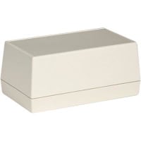 Serpac Enclosure, Box-Lid, Desktop, Plastic, Almond, 5.62x3.25x2.5In, IP40, S Series