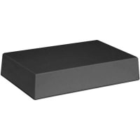 Serpac Enclosure, Box-Lid, Desktop, ABS, UL94HB, Black, 9.5x6.34x2 In, IP40, S Series