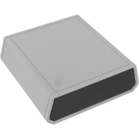 Serpac Enclosure, Clamshell, Desktop, ABS, UL94HB, Gray, 5.31x5.1x1.71 In, A Series