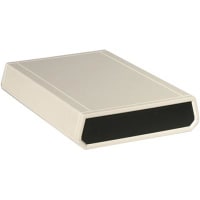 Serpac Enclosure, Clamshell, Desktop, ABS, UL94HB, Almond, 7.12x5x1.31 In, A Series