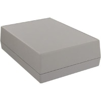 Serpac Enclosure, Box-Lid, Desktop, Plastic, Gray, 6.88x4.88x2In, IP40, S Series