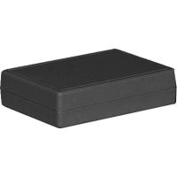 Serpac Enclosure, Clamshell, Handheld, ABS, UL94HB, Black, 1.9x1.25x0.5 In, C-Series