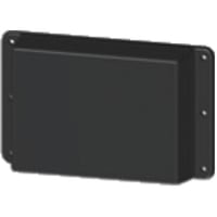 Serpac Enclosure, Flanged Lid, Panel Mnt, ABS, UL94HB, Black, 5.37x3.3x1.1 In, IP40, WM Series