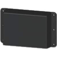 Serpac Enclosure, Flanged Lid, Panel Mnt, ABS, UL94HB, Black, 5.37x3.3x1.1 In, IP40, WM Series