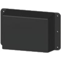 Serpac Enclosure, Flanged Lid, Panel Mnt, ABS, UL94HB, Black, 5.37x3.3x1.6 In, IP40, WM Series