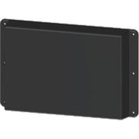 Serpac Enclosure, Flanged Lid, Panel Mnt, ABS, UL94HB, Black, 7.87x4.93x1.1 In, IP40, WM Series