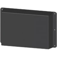 Serpac Enclosure, Flanged Lid, Panel Mnt, ABS, UL94HB, Black, 7.87x4.93x1.6 In, IP40, WM Series