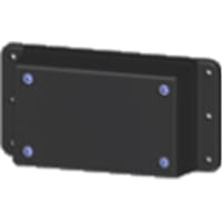 Serpac ENCLOSURE;MOUNTING FLANGE;ABS PLASTIC;RECESS FOR LABEL;3.63LX2.27WX1.11H IN;BLAC