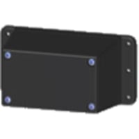 Serpac ENCLOSURE;MOUNTING FLANGE;ABS PLASTIC;RECESS FOR LABEL;3.63LX2.27WX.2.10H IN; BL