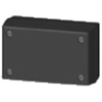 Serpac Enclosure, Box-Lid, Desktop, Plastic, Black, 3.6x2.25x1.5In, IP40, S Series