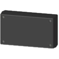 Serpac Enclosure, Box-Lid, Desktop, Plastic, Black, 5.62x3.25x1.5In, IP40, S Series