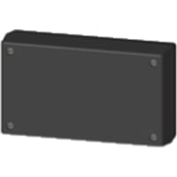 Serpac Enclosure, Box-Lid, Desktop, Plastic, Black, 5.62x3.25x1.5In, IP40, S Series