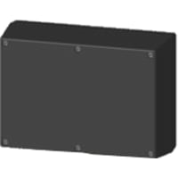 Serpac Enclosure, Box-Lid, Desktop, Plastic, Black, 6.88x4.88x2.5In, IP40, S Series