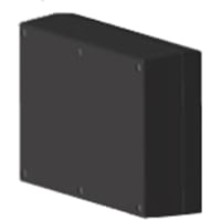 Serpac Enclosure, Box-Lid, Desktop, Plastic, Black, 6.88x4.88x2In, IP40, S Series