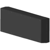 Serpac Enclosure, Box-Lid, Desktop, Plastic, Black, 14.21x4.88x2In, IP40, S Series