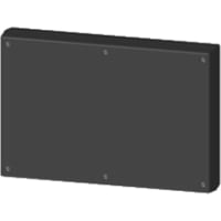 Serpac Enclosure, Box-Lid, Desktop, Plastic, Black, 9.5x6.34x1.5In, IP40, S Series