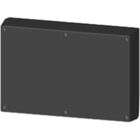 Serpac Enclosure, Box-Lid, Desktop, Plastic, Black, 9.5x6.34x2In, IP40, S Series