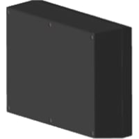 Serpac Enclosure, Box-Lid, Desktop, Plastic, Black, 9.5x6.34x2.5In, IP40, S Series