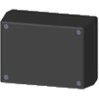 Serpac Enclosure, Box-Lid, Desktop, Plastic, Black, 4.38x3.25x2In, IP40, S Series