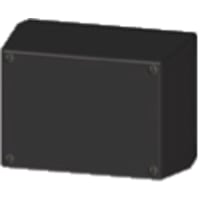 Serpac Enclosure, Box-Lid, Desktop, Plastic, Black, 4.38x3.25x2.5In, IP40, S Series